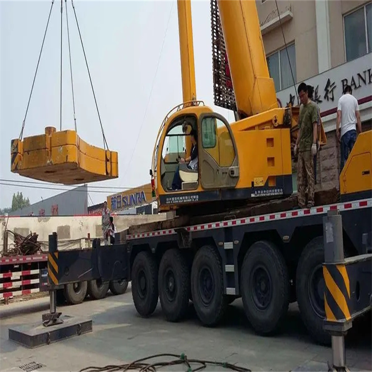 焦作当地吊车出租|机器吊装|75吨|工厂搬迁服务